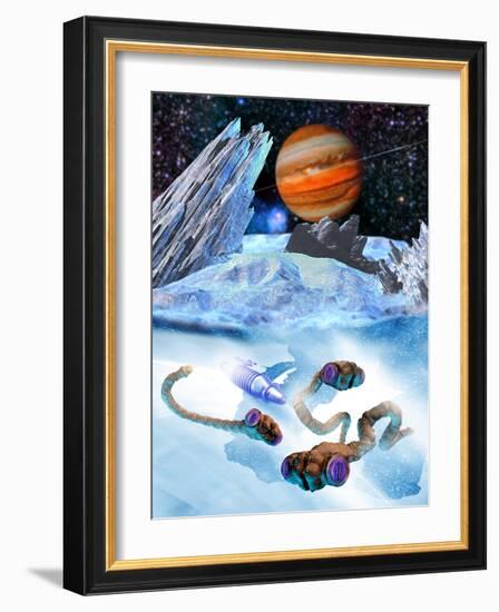 Life on Europa-Victor Habbick-Framed Photographic Print