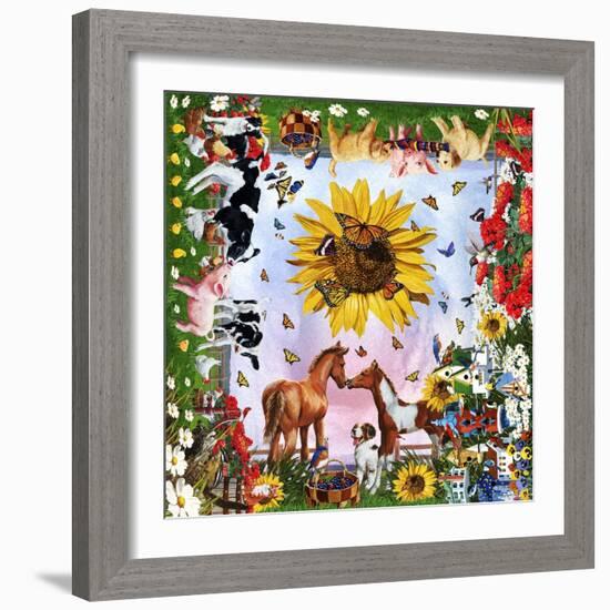 LIfe on the FARM 3-William Vanderdasson-Framed Giclee Print