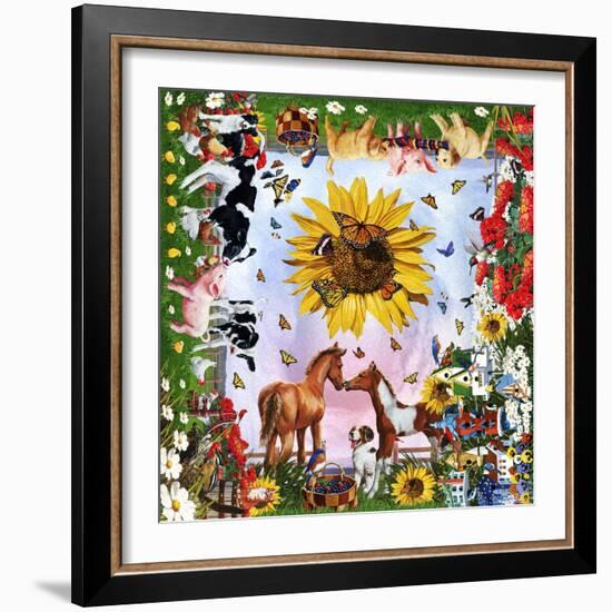 LIfe on the FARM 3-William Vanderdasson-Framed Giclee Print