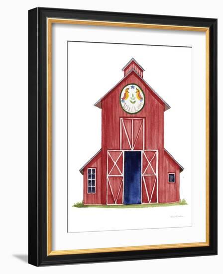 Life on the Farm Barn Element II-Kathleen Parr McKenna-Framed Art Print