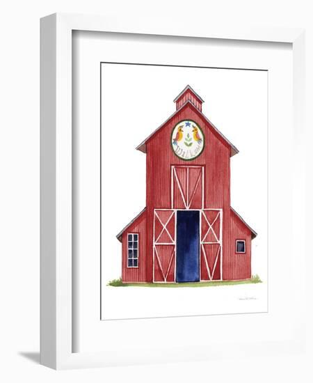 Life on the Farm Barn Element II-Kathleen Parr McKenna-Framed Premium Giclee Print