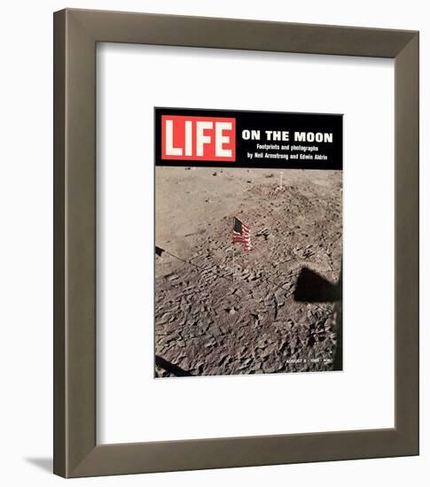 LIFE On the Moon-Footprints-null-Framed Art Print