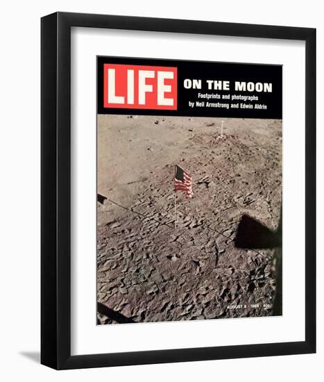 LIFE On the Moon-Footprints-null-Framed Art Print