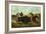 Life on the Prairie, the Buffalo Hunt, 1862-Currier & Ives-Framed Giclee Print