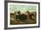 Life on the Prairie, the Buffalo Hunt, 1862-Currier & Ives-Framed Giclee Print