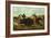 Life on the Prairie, the Buffalo Hunt, 1862-Currier & Ives-Framed Giclee Print