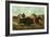 Life on the Prairie, the Buffalo Hunt, 1862-Currier & Ives-Framed Giclee Print