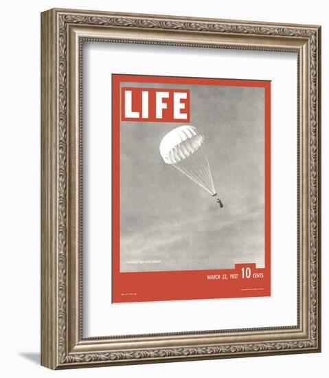 LIFE Parachute Test 1937-null-Framed Premium Giclee Print