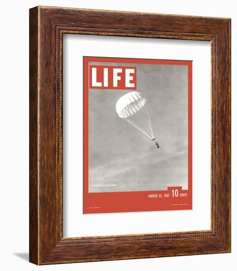 LIFE Parachute Test 1937-null-Framed Premium Giclee Print