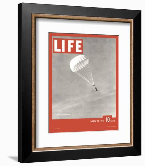 LIFE Parachute Test 1937-null-Framed Premium Giclee Print