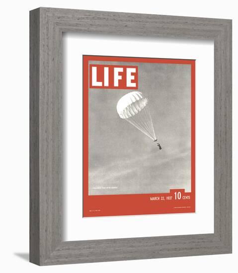 LIFE Parachute Test 1937-null-Framed Premium Giclee Print