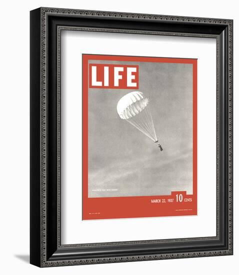 LIFE Parachute Test 1937-null-Framed Premium Giclee Print