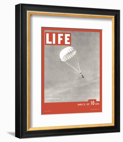 LIFE Parachute Test 1937-null-Framed Premium Giclee Print