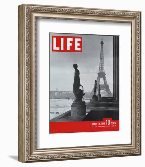 LIFE Paris Eiffel Tower 1946-null-Framed Premium Giclee Print