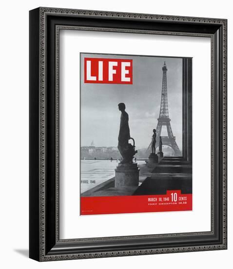 LIFE Paris Eiffel Tower 1946-null-Framed Premium Giclee Print