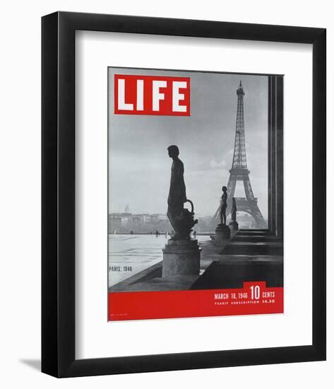 LIFE Paris Eiffel Tower 1946-null-Framed Premium Giclee Print