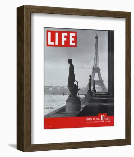 LIFE Paris Eiffel Tower 1946-null-Framed Premium Giclee Print