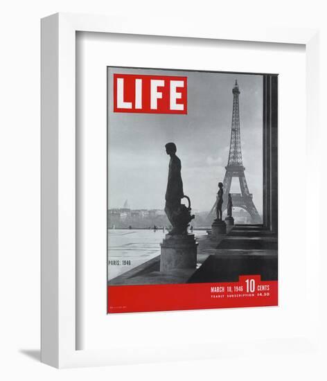 LIFE Paris Eiffel Tower 1946-null-Framed Premium Giclee Print