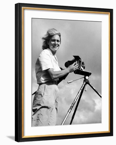 Life Photographer Margaret Bourke White at Work-Margaret Bourke-White-Framed Premium Photographic Print