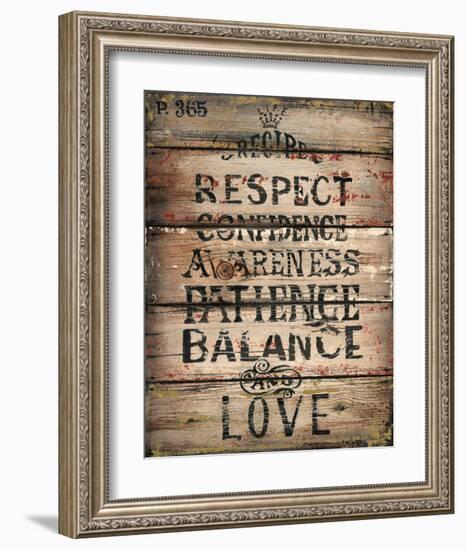 Life Recipe-Luis Sanchez-Framed Art Print