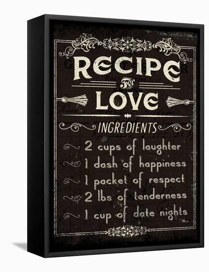 Life Recipes I-Jess Aiken-Framed Stretched Canvas