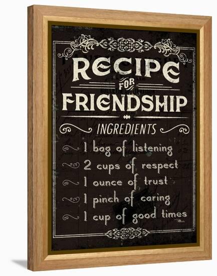 Life Recipes III-Jess Aiken-Framed Stretched Canvas