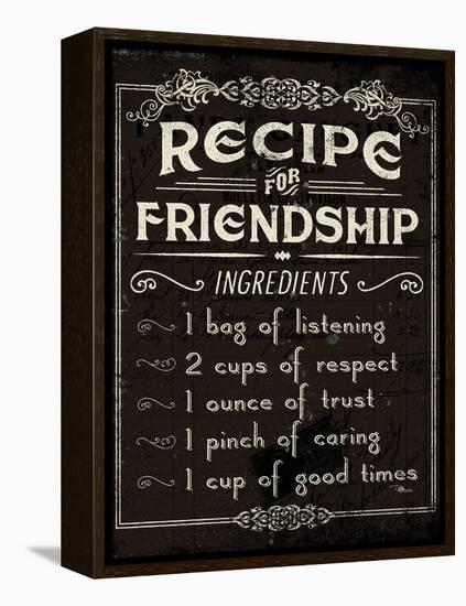 Life Recipes III-Jess Aiken-Framed Stretched Canvas