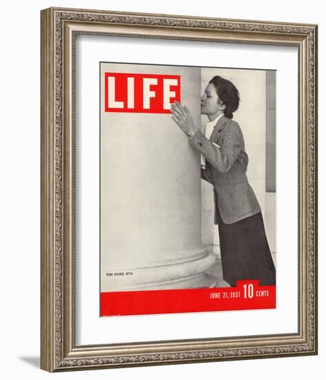 LIFE Reno Divorce Myth 1937-null-Framed Art Print