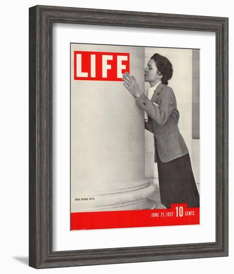 LIFE Reno Divorce Myth 1937-null-Framed Art Print