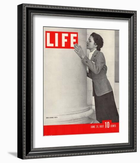 LIFE Reno Divorce Myth 1937-null-Framed Art Print
