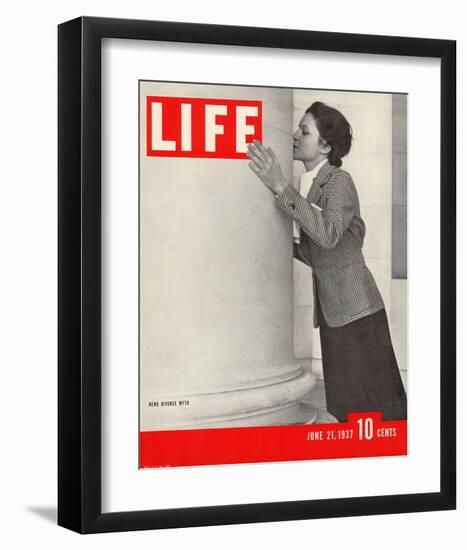 LIFE Reno Divorce Myth 1937-null-Framed Art Print