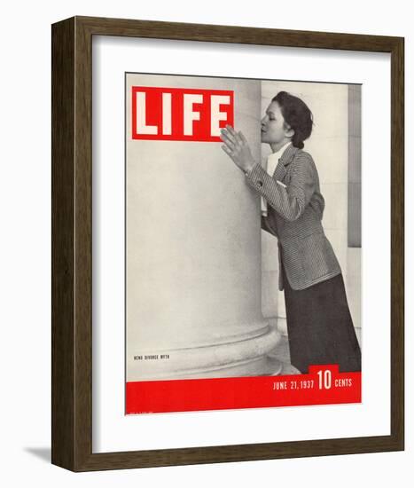 LIFE Reno Divorce Myth 1937-null-Framed Art Print