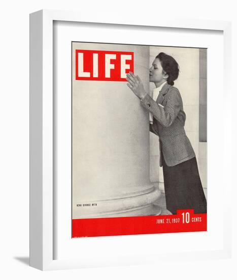 LIFE Reno Divorce Myth 1937-null-Framed Art Print