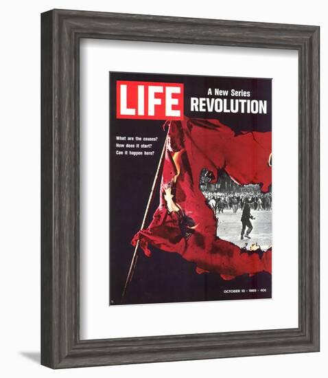 LIFE Revolution Causes… 1969-null-Framed Art Print