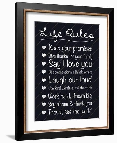 Life Rules-Lauren Gibbons-Framed Art Print