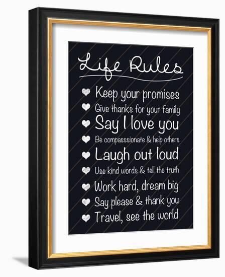 Life Rules-Lauren Gibbons-Framed Art Print