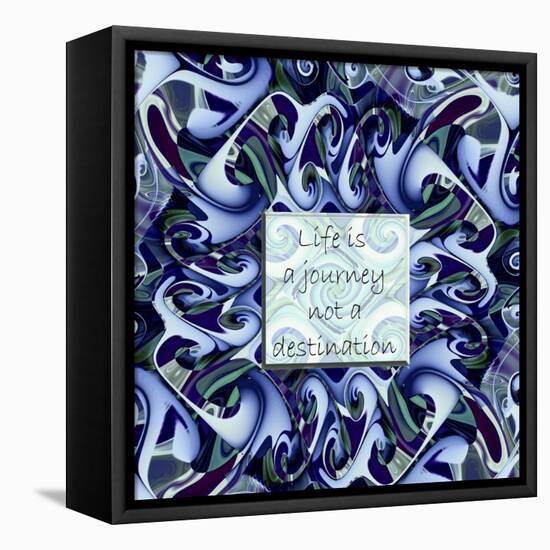 Life's A Journey-Fractalicious-Framed Premier Image Canvas