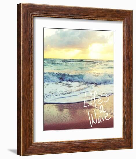 Life's a Wave-Gail Peck-Framed Art Print