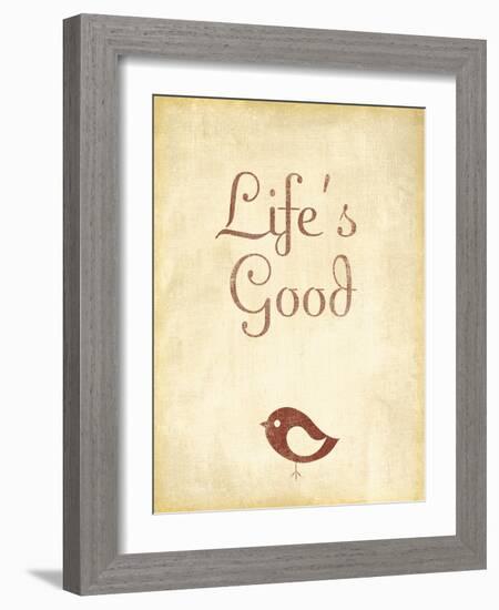 Life's Good-null-Framed Art Print