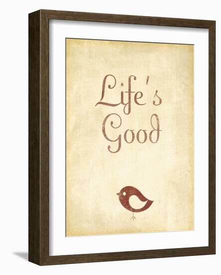 Life's Good-null-Framed Art Print