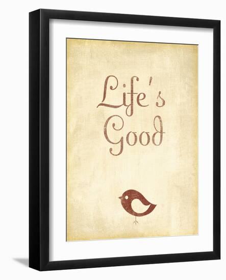 Life's Good-null-Framed Art Print