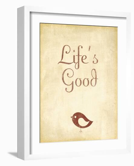 Life's Good-null-Framed Art Print