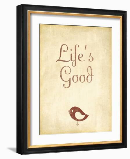 Life's Good-null-Framed Art Print