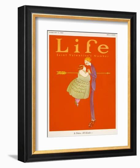 Life, Saint Valentines Day 1924-null-Framed Art Print