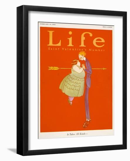 Life, Saint Valentines Day 1924-null-Framed Art Print