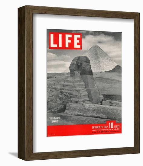 LIFE - Sand-bagged Sphinx 1942-null-Framed Premium Giclee Print