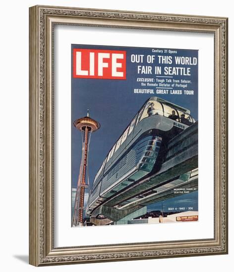 LIFE Seattle World Fair Monorail-null-Framed Premium Giclee Print