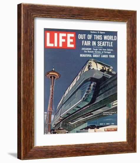 LIFE Seattle World Fair Monorail-null-Framed Premium Giclee Print