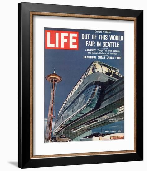 LIFE Seattle World Fair Monorail-null-Framed Premium Giclee Print