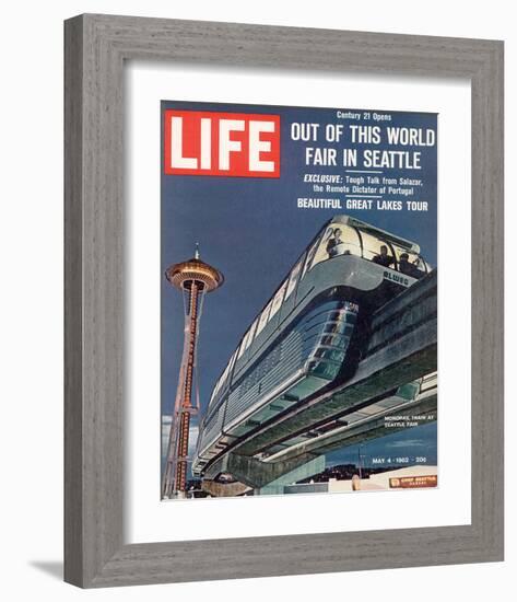 LIFE Seattle World Fair Monorail-null-Framed Premium Giclee Print